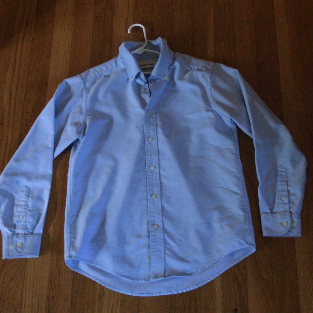 Lands End Boys Blue Uniform Shirts